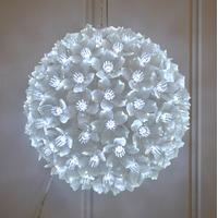 christmas winter multi action led snow ball light by snowtime