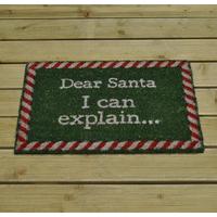 Christmas Dear Santa I Can Explain Coir Doormat by Gardman