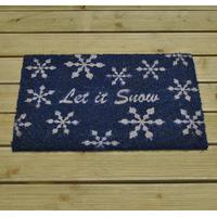 Christmas Let it Snow Coir Doormat By Gardman