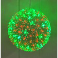 christmas blossom ball led light red green