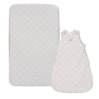 Chicco Sleeping Bag and Fitted Sheet Set Silver
