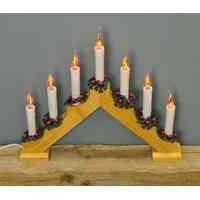 christmas v shaped flickering light candle bridge mains powered by pre ...