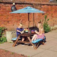 Childrens Outdoor Wooden Picnic Table Set by Kingfisher
