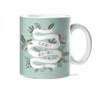 christmas seasons greetings ceramic mug multi colour