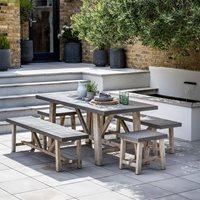 chilson table bench and stool dining set for indoor or outdoor use lar ...