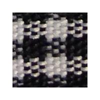 Checked Ribbon 10mm Black