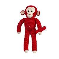 CHIMP Soft Toy in Red Dots