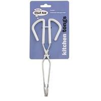 chrome kitchen tongs with safety grip