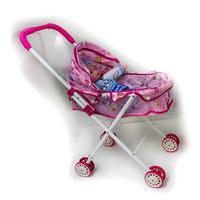 Children\'s Pink Buggy Pram Pushchair Doll Stroller