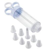 chef aid 10e99889 icing syringe with 8 nozzles white