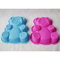 Childrens Silicone Cake Baking Tin Jelly Mould Teddy Bear Pink Or Blue