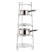 Chrome 5 Tier Saucepan Stand