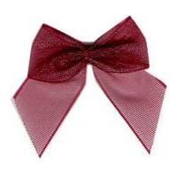 Chiffon Ribbon Bows Wine