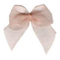 Chiffon Ribbon Bows Light Peach