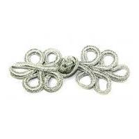 chinese button frog fasteners silver