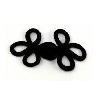 Chinese Button Frog Fasteners Black