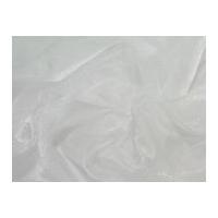 Chinese Crystal Organza Dress Fabric White