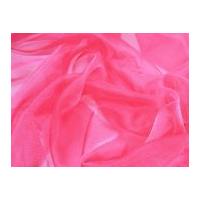 Chinese Crystal Organza Dress Fabric Cerise Pink