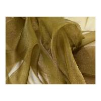 Chinese Crystal Organza Dress Fabric Brown