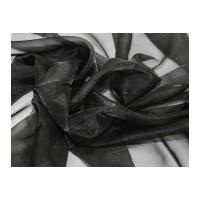 Chinese Crystal Organza Dress Fabric Black