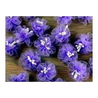 Chiffon Flowers with Stamens Lilac