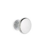 Chrome Effect Round Cabinet Knob Pack of 2