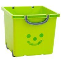 Children\'s Smiley Green 30.6L Plastic Storage Basket