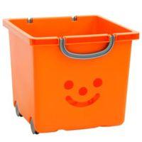 Children\'s Smiley Orange 30.6L Plastic Storage Basket