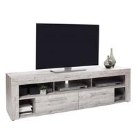 Chapel LCD TV Stand In Sand Oak With 2 Drawers And 5 Compartment