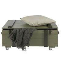 Charlotte Wooden Blanket Toy Box In Forrest Charcoal