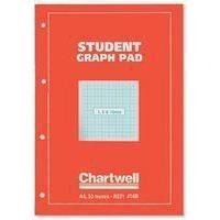 Chartwell Graph Pad A4 50 Leaf 1/5/10mm J14B