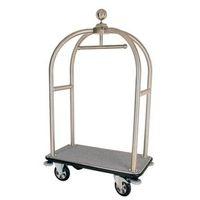 CHROME BIRD CAGE LUGGAGE TROLLEY