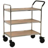 CHROME SERVICE TROLLEY