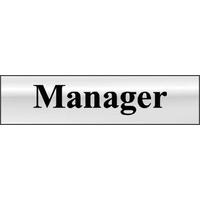 Chrome Style Manager Sign