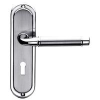 Chateau Mixed Chrome Keyhole Door Handle Set