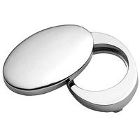 Chrome Plain Front Door Cylinder Cover Plate