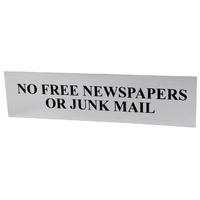 Chrome Style No Free Newspapers... Sign