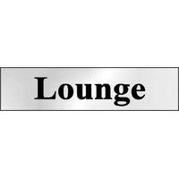 Chrome Style Lounge Sign