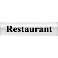 Chrome Style Restaurant Sign