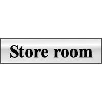 Chrome Style Store Room Sign