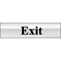 Chrome Style Exit Sign