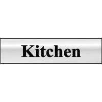 Chrome Style Kitchen Sign