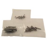 Chrome on Brass Raised Woodscrews Pack of 10