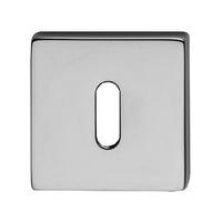 Chrome Square Key Hole Cover 52mm