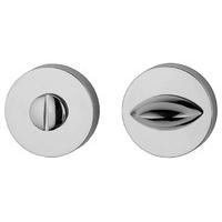 Chrome Round Bathroom Turn and Release 52mm