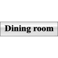 Chrome Style Dining Room Sign