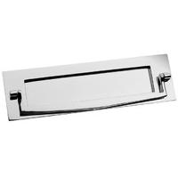 Chrome Front Door Letterbox and Knocker 256x76mm