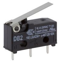 Cherry DB2C-C1LB Microswitch SPDT 10A 250V AC, Short Lever, PCB