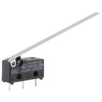 Cherry DB2C-C1LD Microswitch SPDT 10A 250V AC, Long Lever, PCB