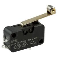 Cherry D459-B8RD Microswitch SPDT 16A Light Force, Long Roller, Solder